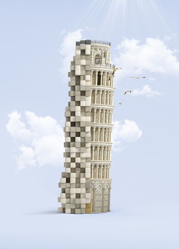  
   پروژه برج های سونی  طراحی سه بعدی 3